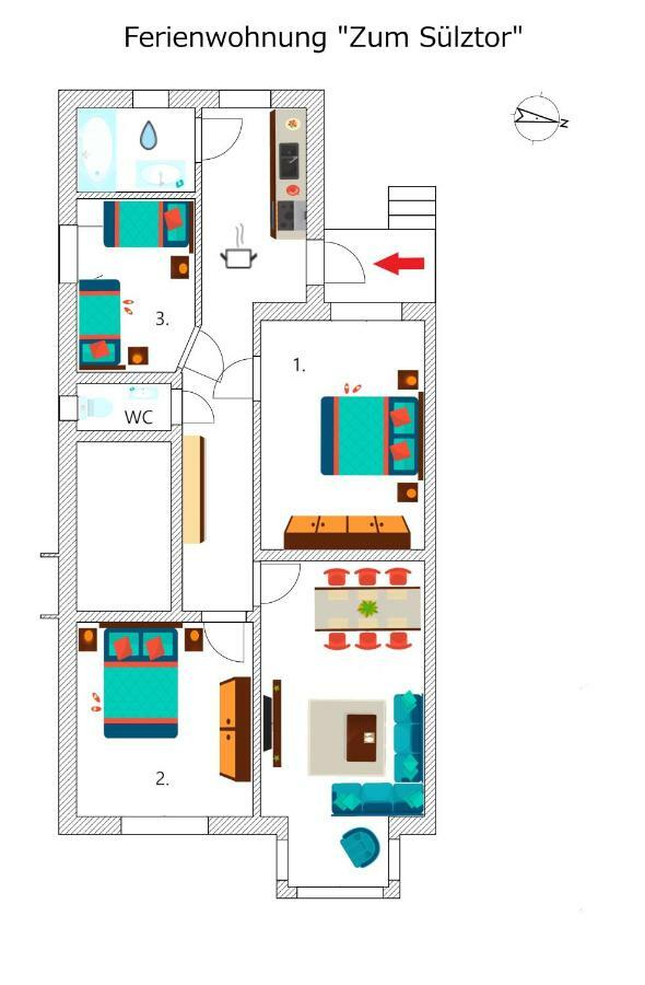 Zum Sülztor Apartman Lüneburg Kültér fotó